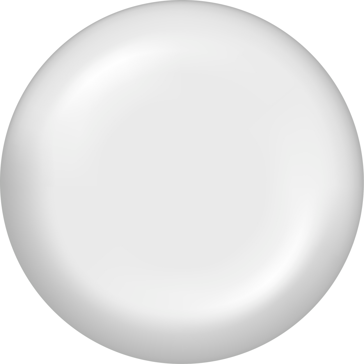 White round button